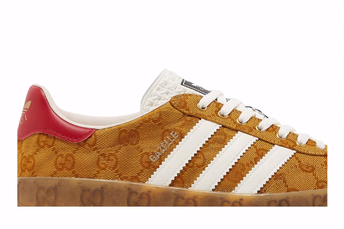 Adidas x Gucci Women's Gazelle GG Monogram, view 3
