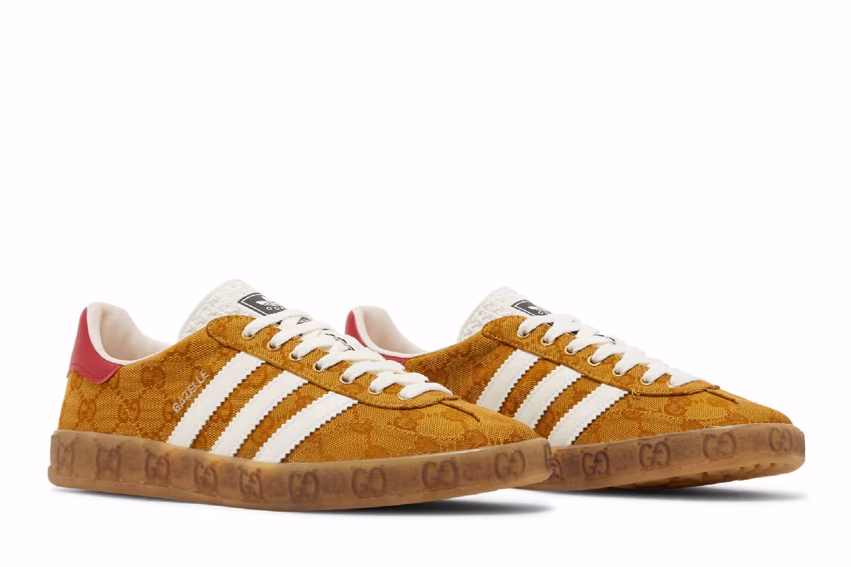 Adidas x Gucci Women's Gazelle GG Monogram, view 9