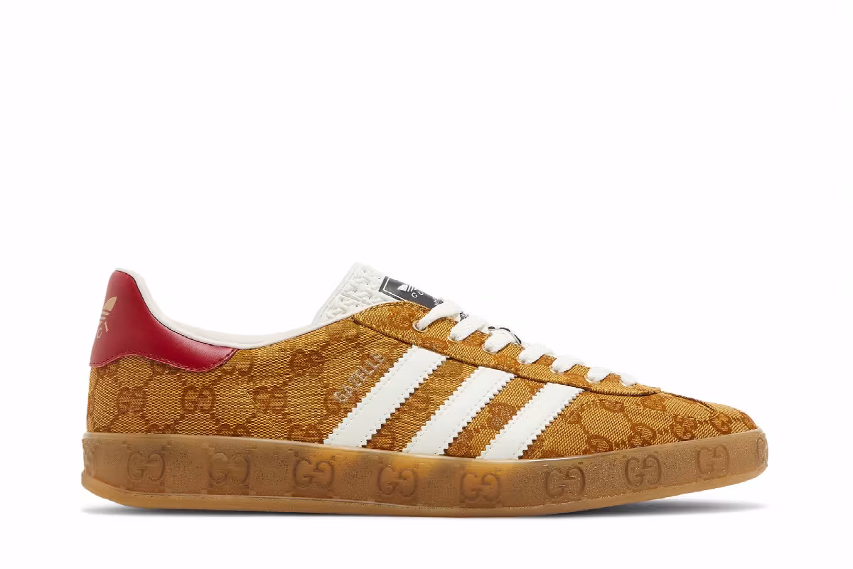 Adidas x Gucci Gazelle GG Monogram, view 2
