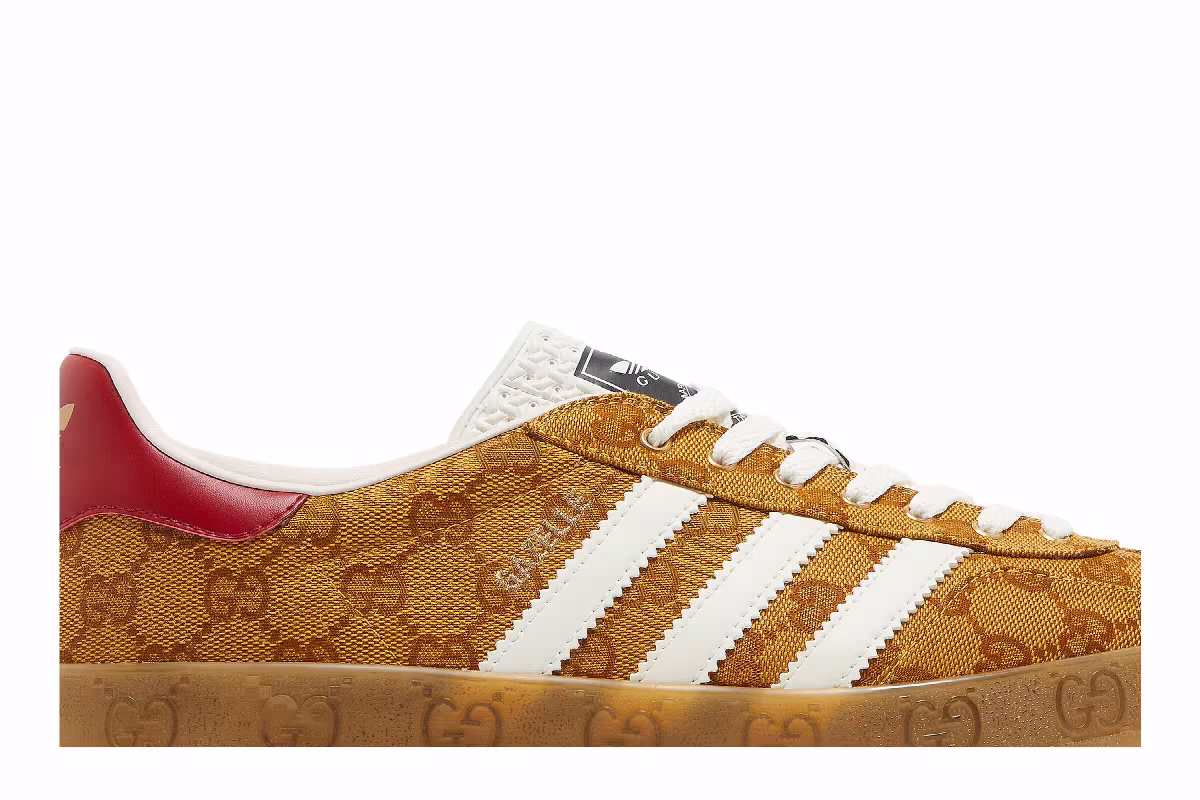 Adidas x Gucci Gazelle GG Monogram, view 3