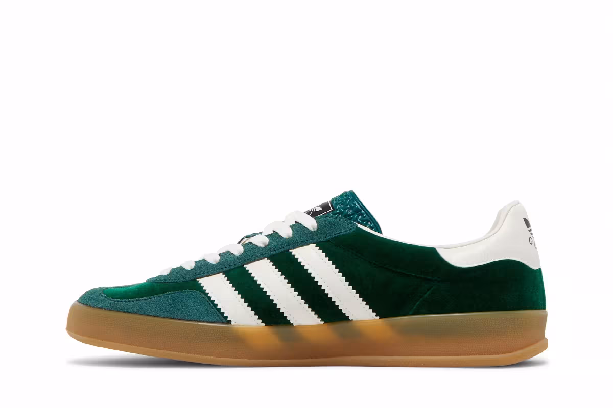 Adidas x Gucci Gazelle Green Suede, view 4