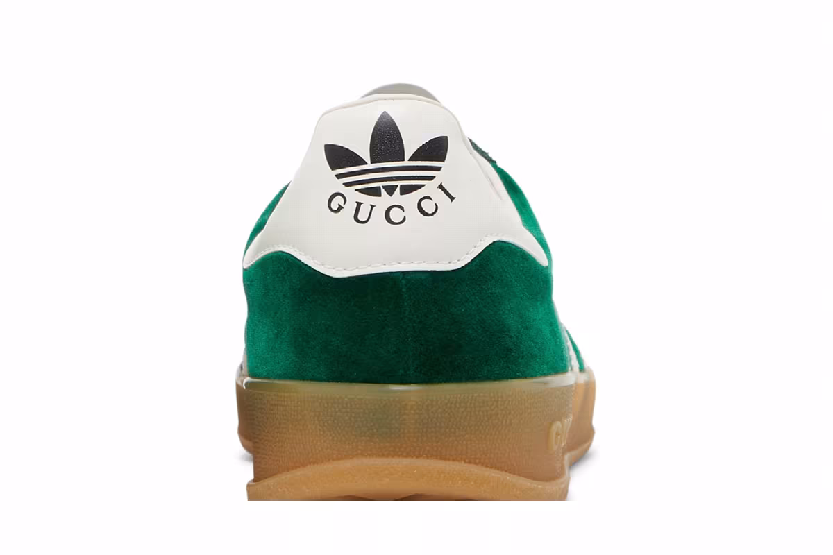 Adidas x Gucci Gazelle Green Suede, view 8