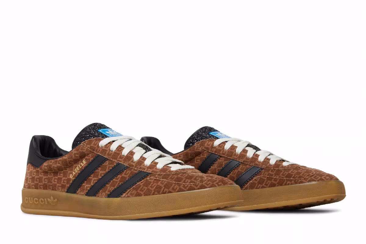 Adidas x Gucci Gazelle Square GG Monogram, view 9
