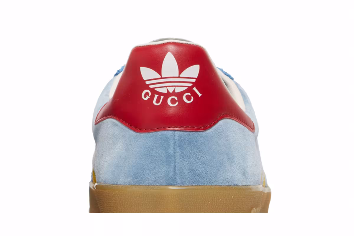 Adidas x Gucci Gazelle Light Blue Suede, view 8