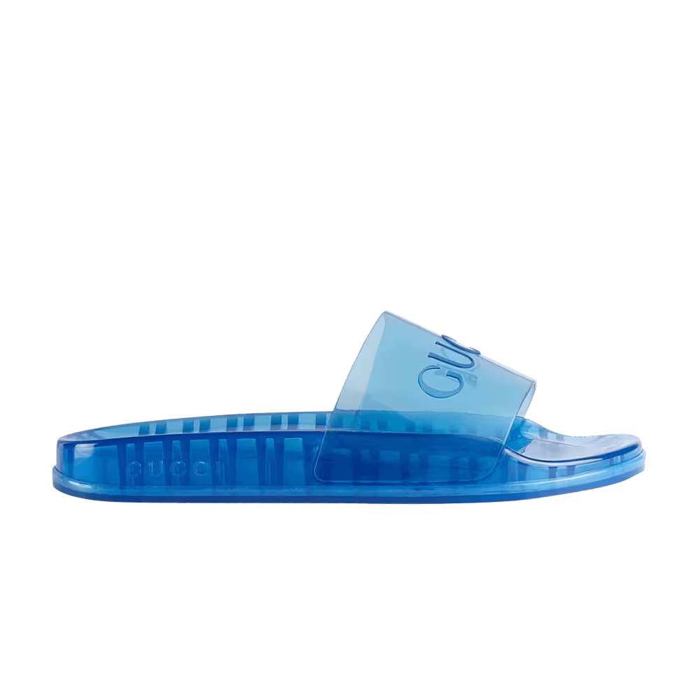 Gucci Slide Sandal Transparent Blue