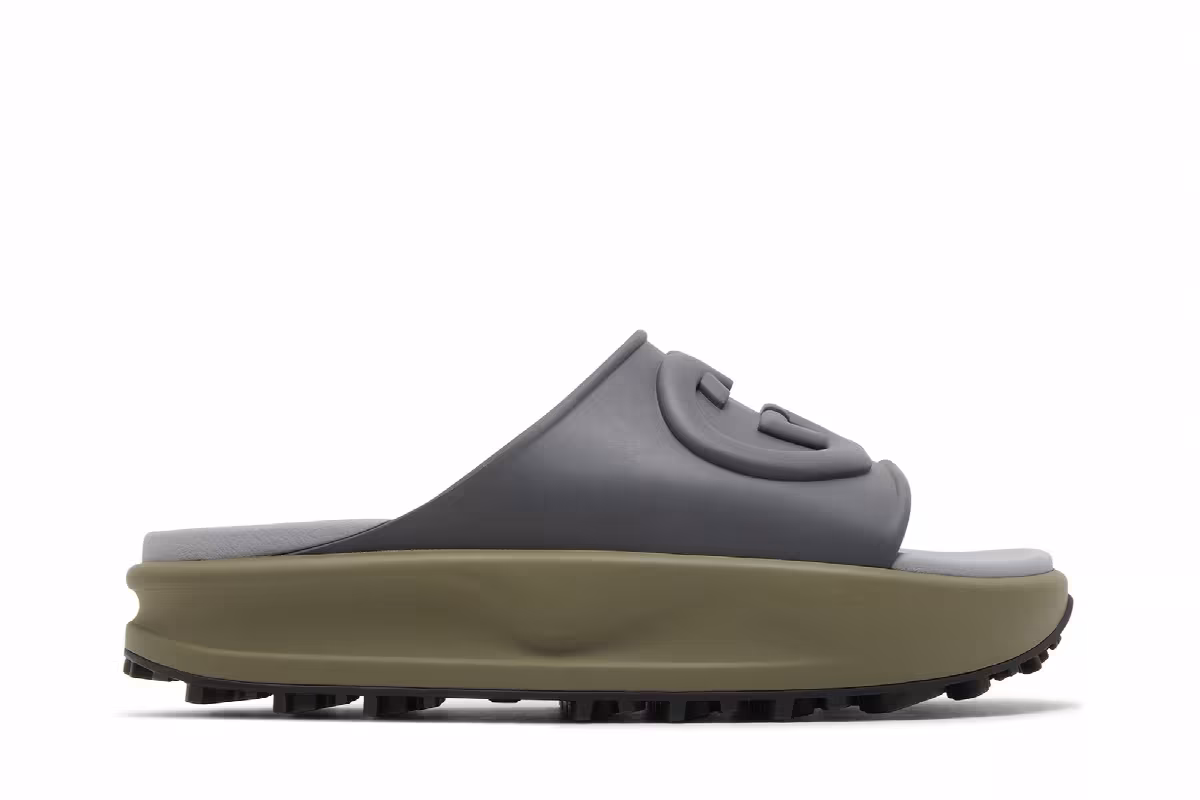 Gucci Sandal Interlocking G - Dark Grey Khaki, view 2