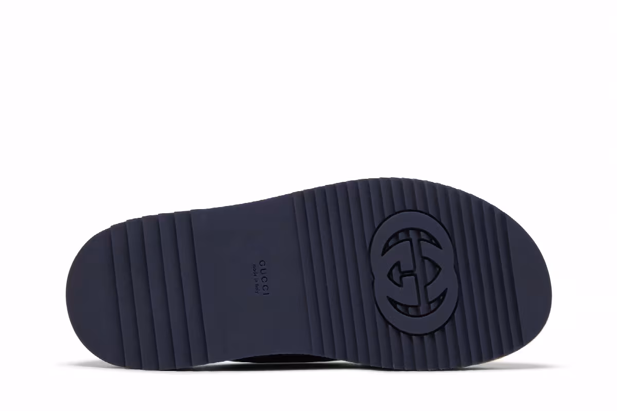 Gucci Women's GG Platform Slide Sandal GG Motif - Beige Blue, view 5