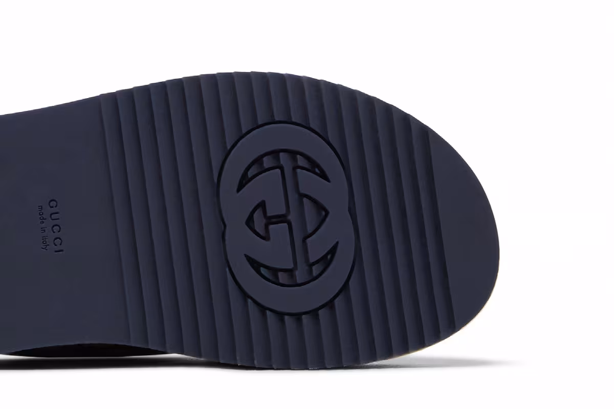 Gucci Women's GG Platform Slide Sandal GG Motif - Beige Blue, view 6