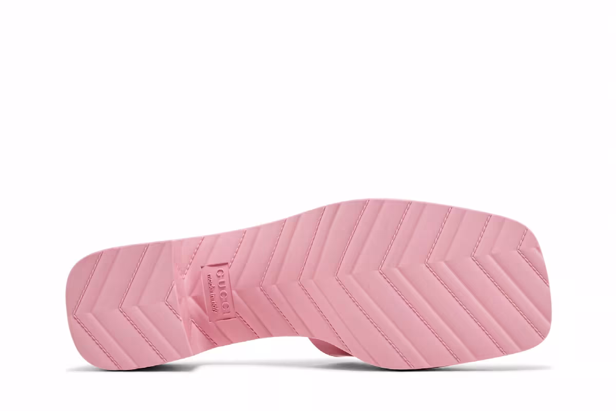 Gucci Women's 60mm Slide Sandal Wild Rose, view 5