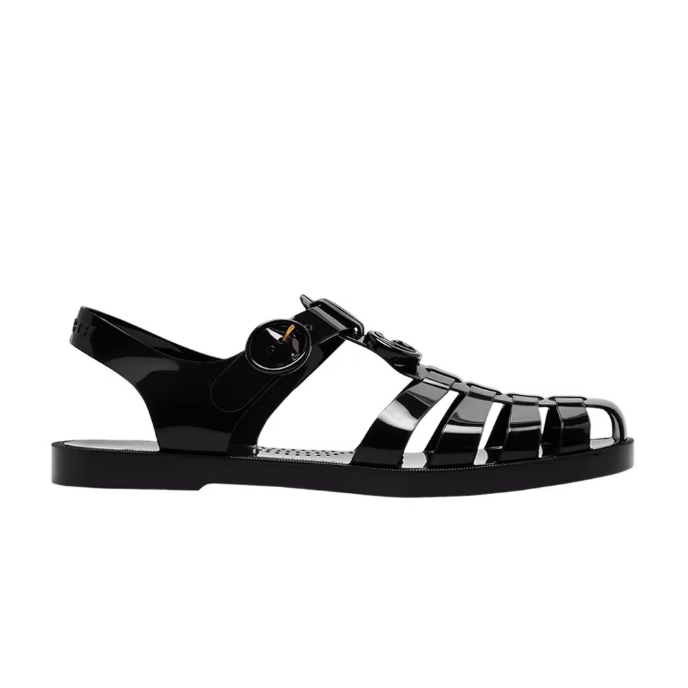 Gucci GG Fisherman Sandal Black