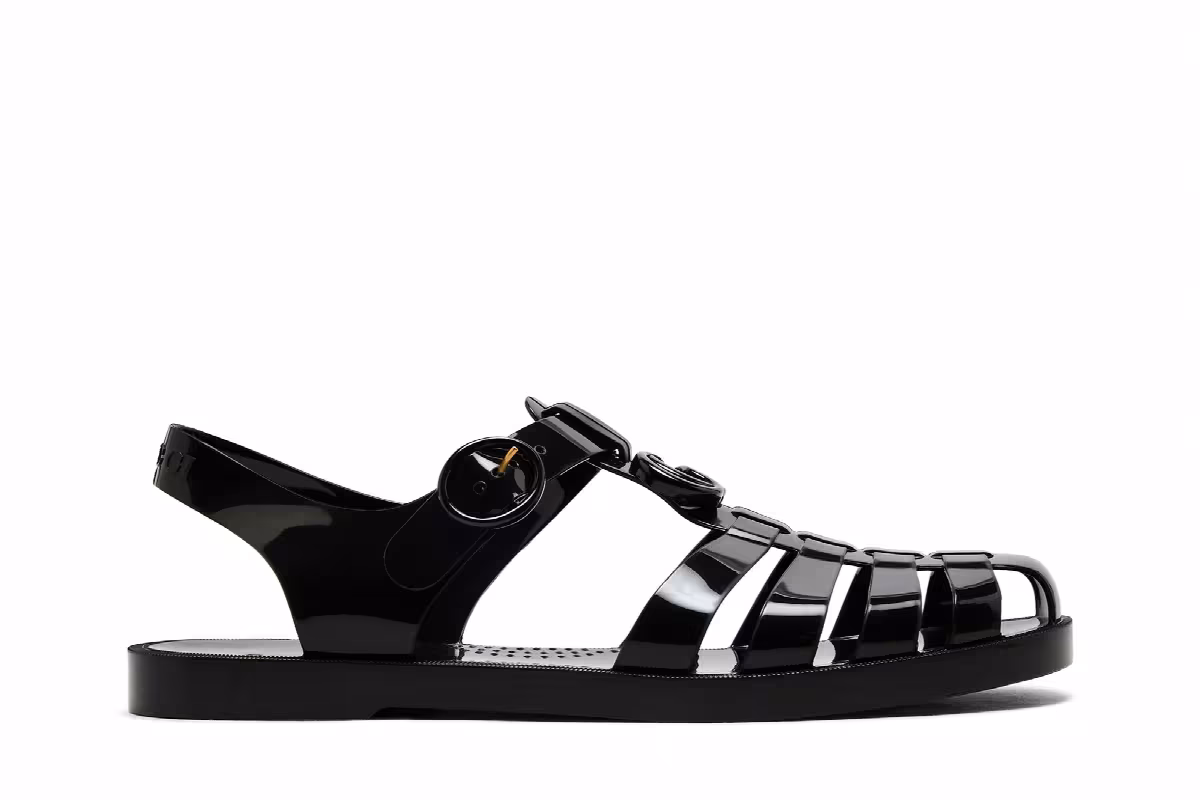 Gucci GG Fisherman Sandal Black, view 2