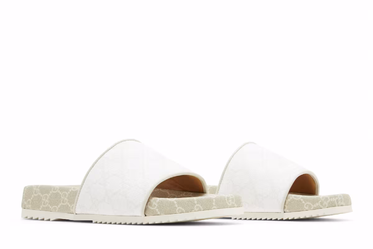 Gucci GG Supreme Sandal White, view 9