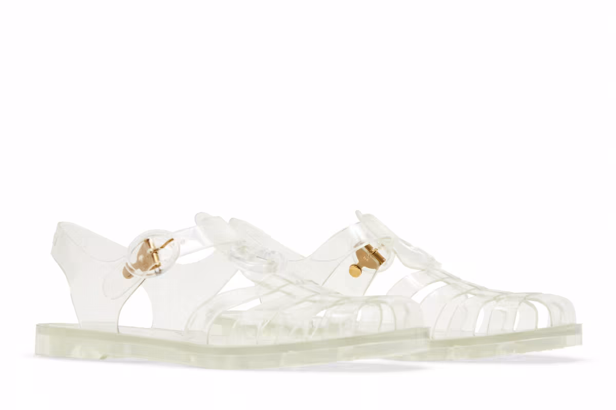 Gucci Women's GG Fisherman Sandal Clear, view 9