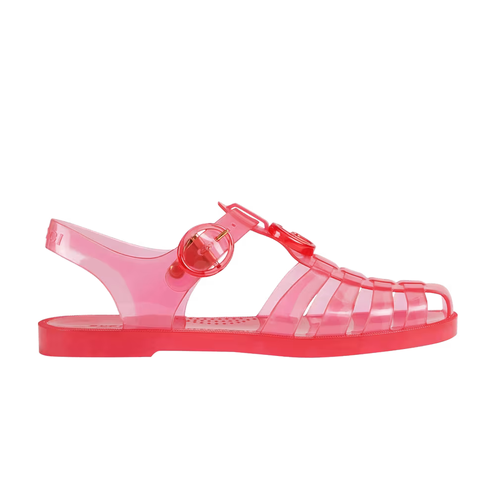 Gucci Women's GG Fisherman Sandal Deep Coral
