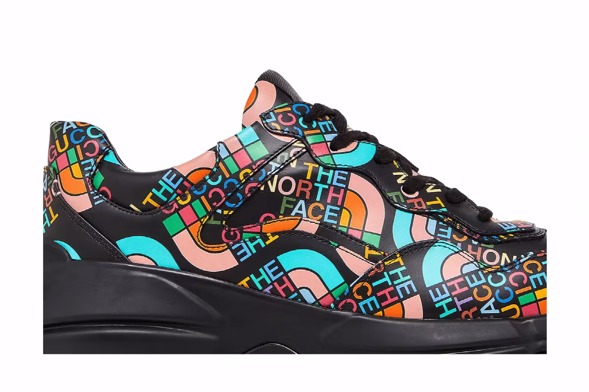 The North Face x Gucci Rhyton Allover Logo - Black Multi-Color, view 3
