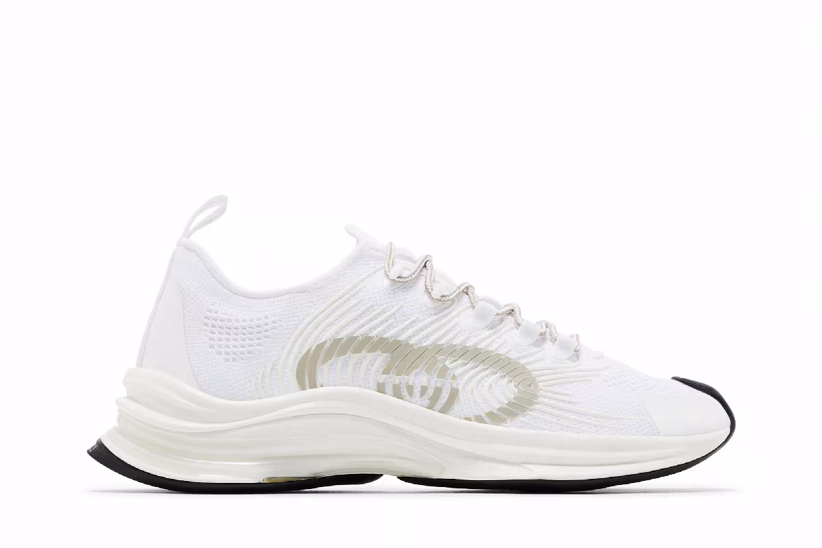 Gucci Run Sneaker White, view 2