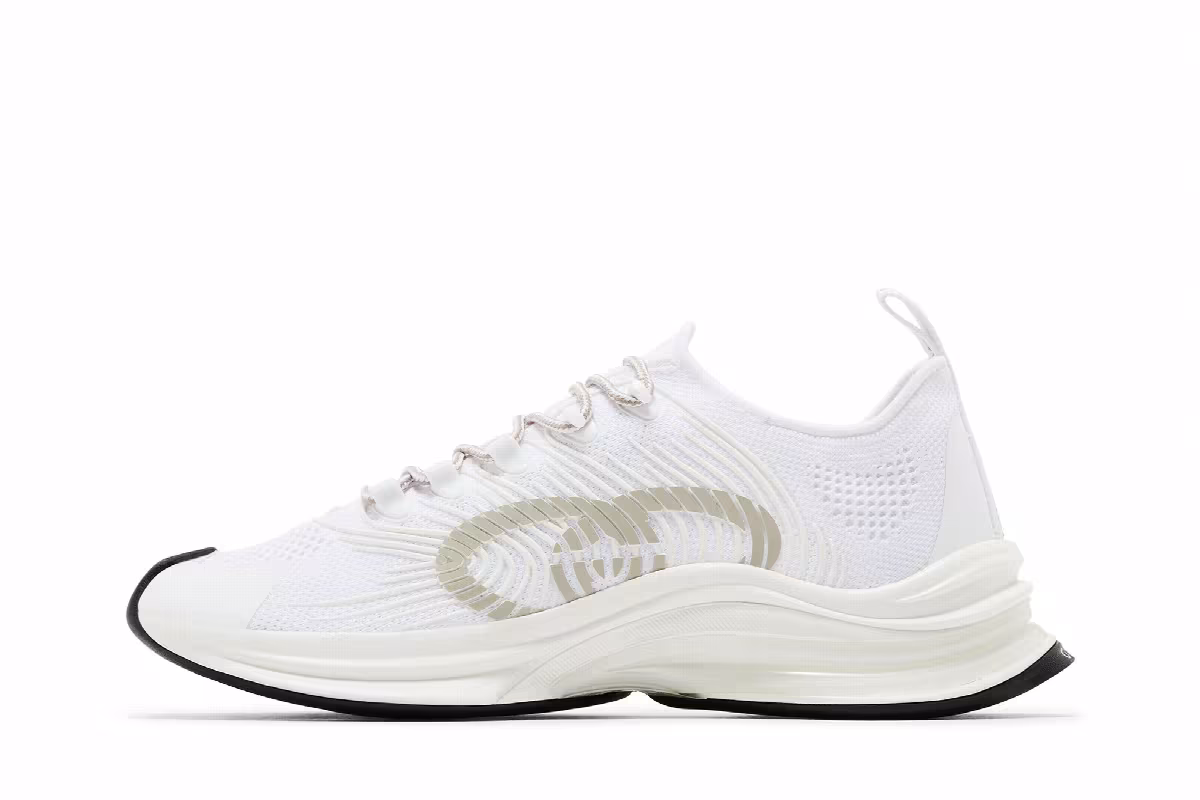 Gucci Run Sneaker White, view 4