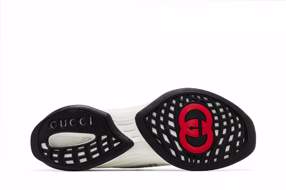 Gucci Run Sneaker White, view 5