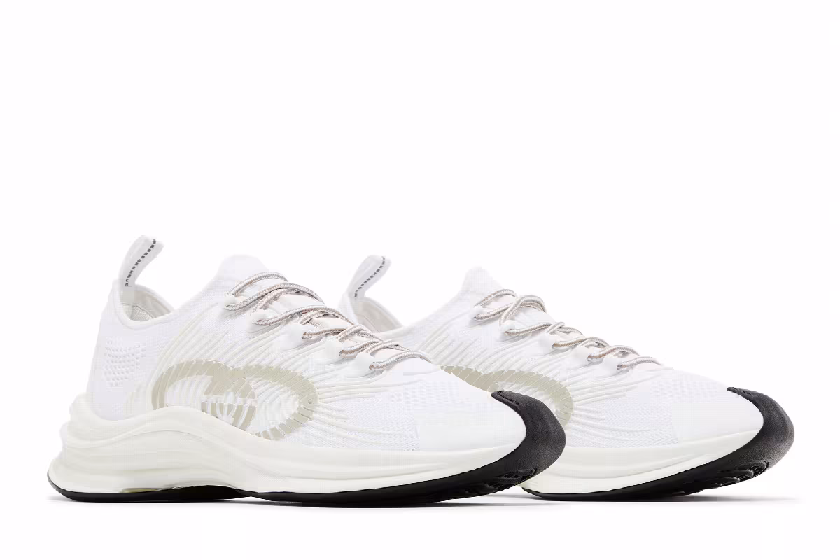 Gucci Run Sneaker White, view 9