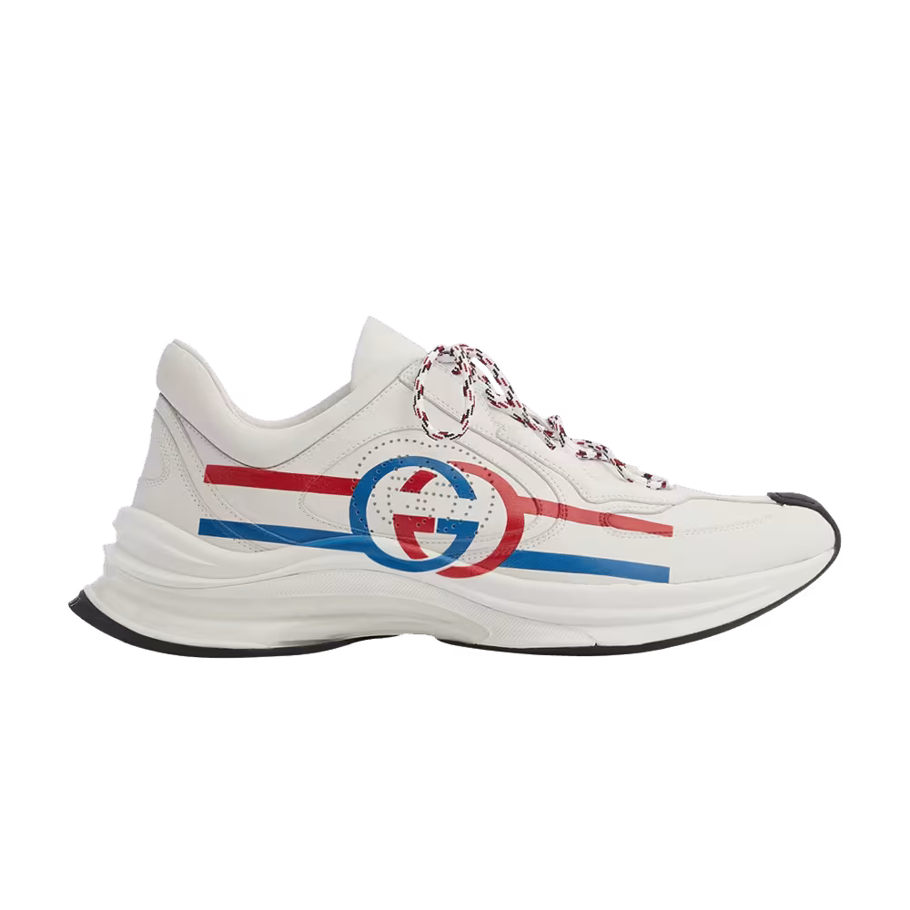 Gucci Run Sneaker White Blue Red