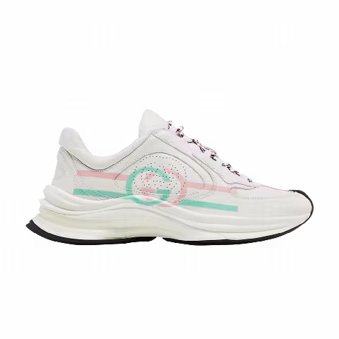 Gucci Wmns Run Sneaker 'White Pink Turquoise'