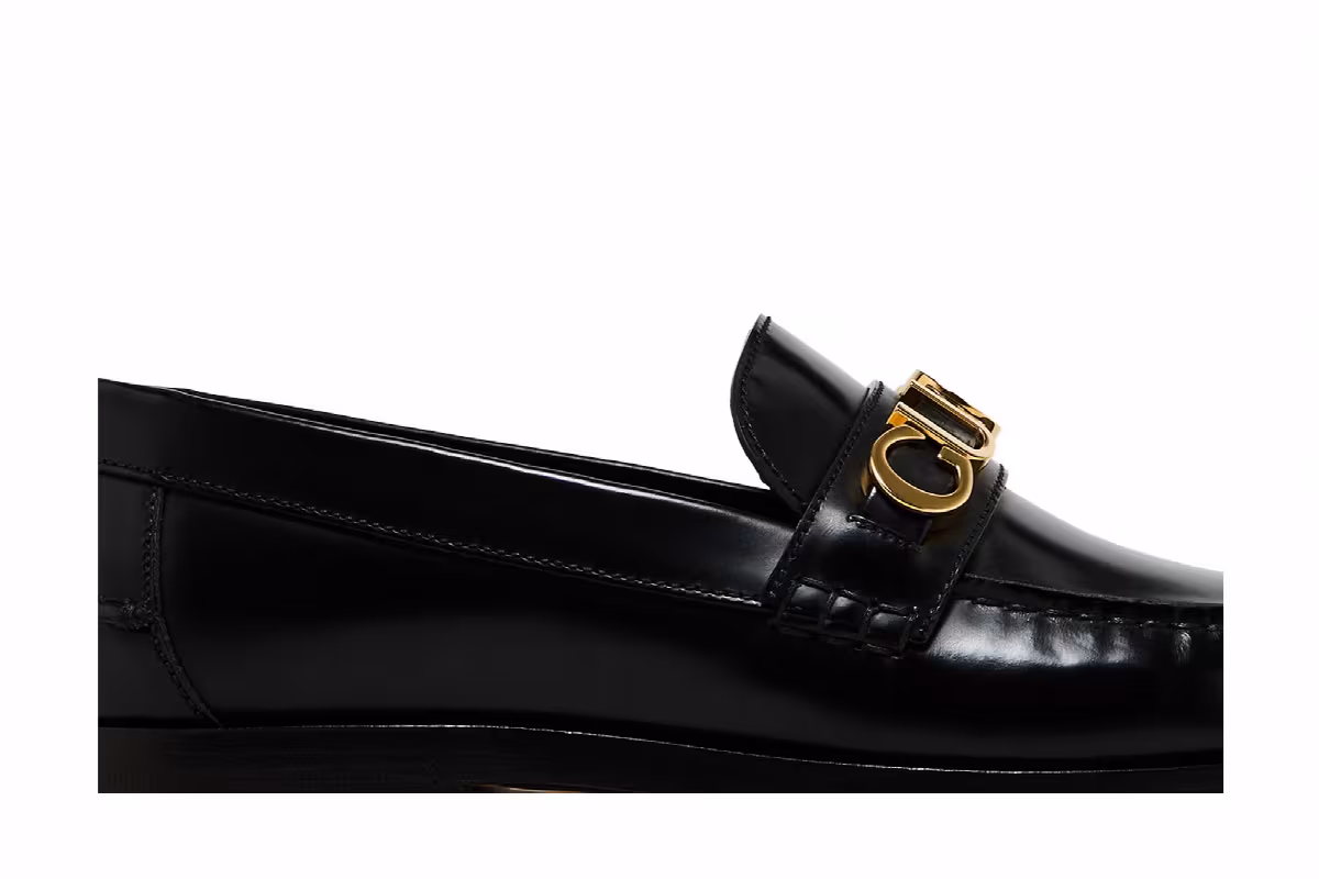 Gucci Cara Logo Snaffle Loafer Black, view 3