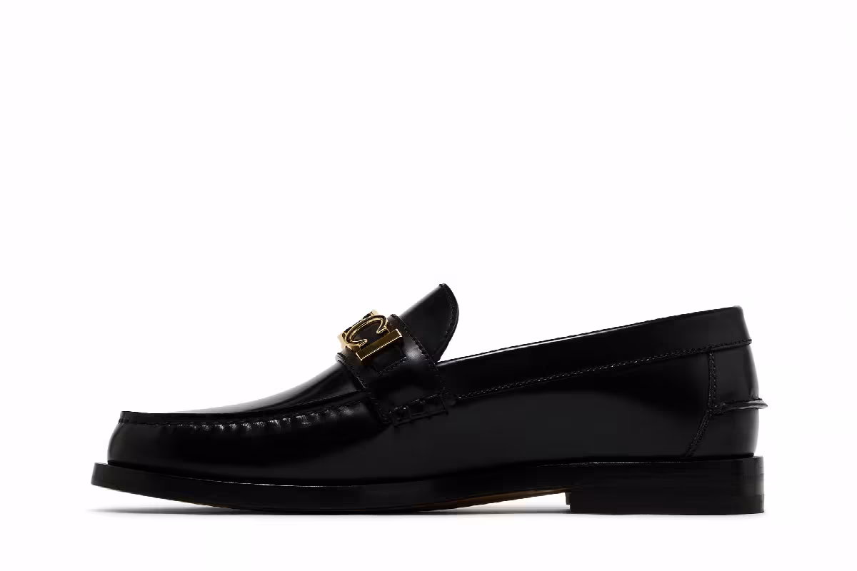 Gucci Cara Logo Snaffle Loafer Black, view 4