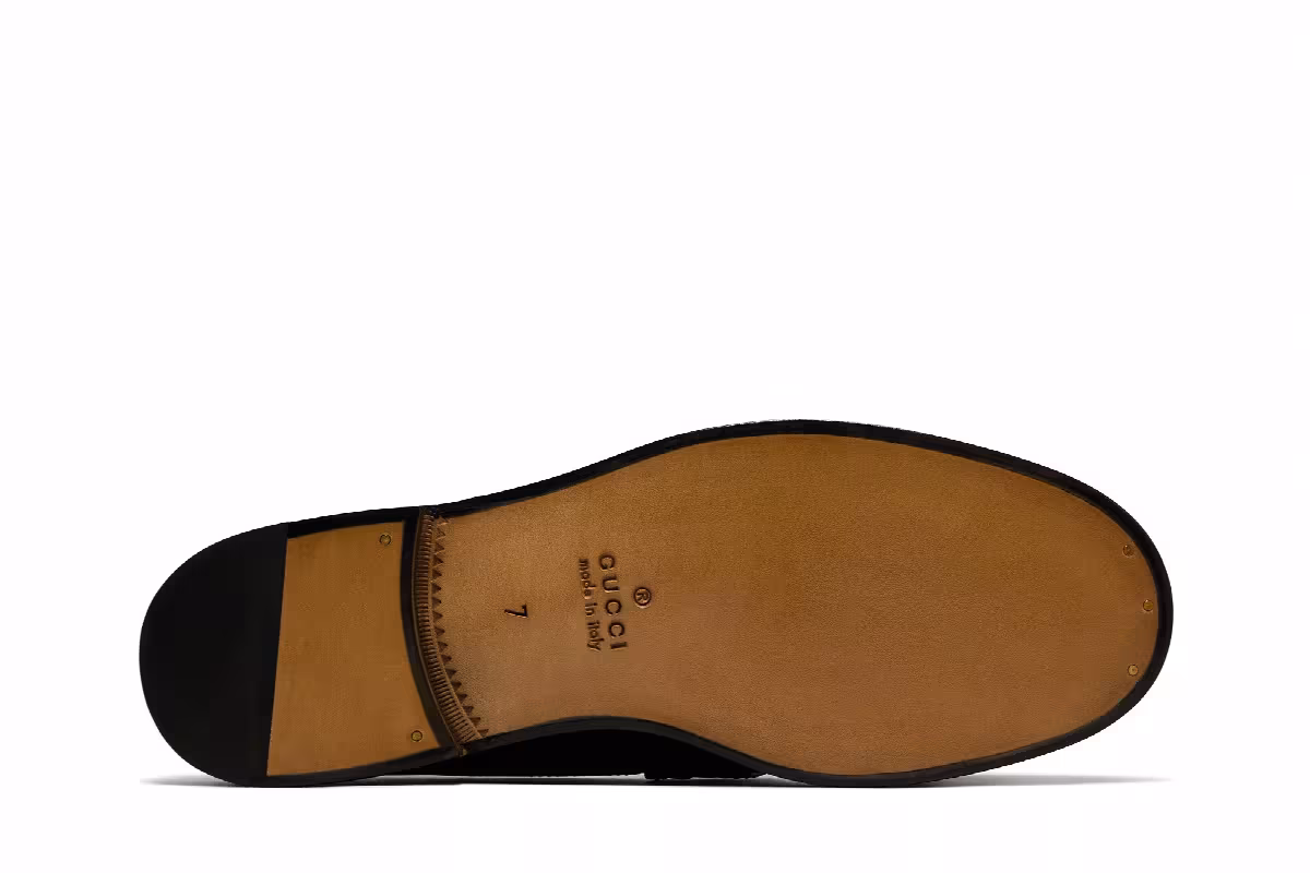 Gucci Cara Logo Snaffle Loafer Black, view 5