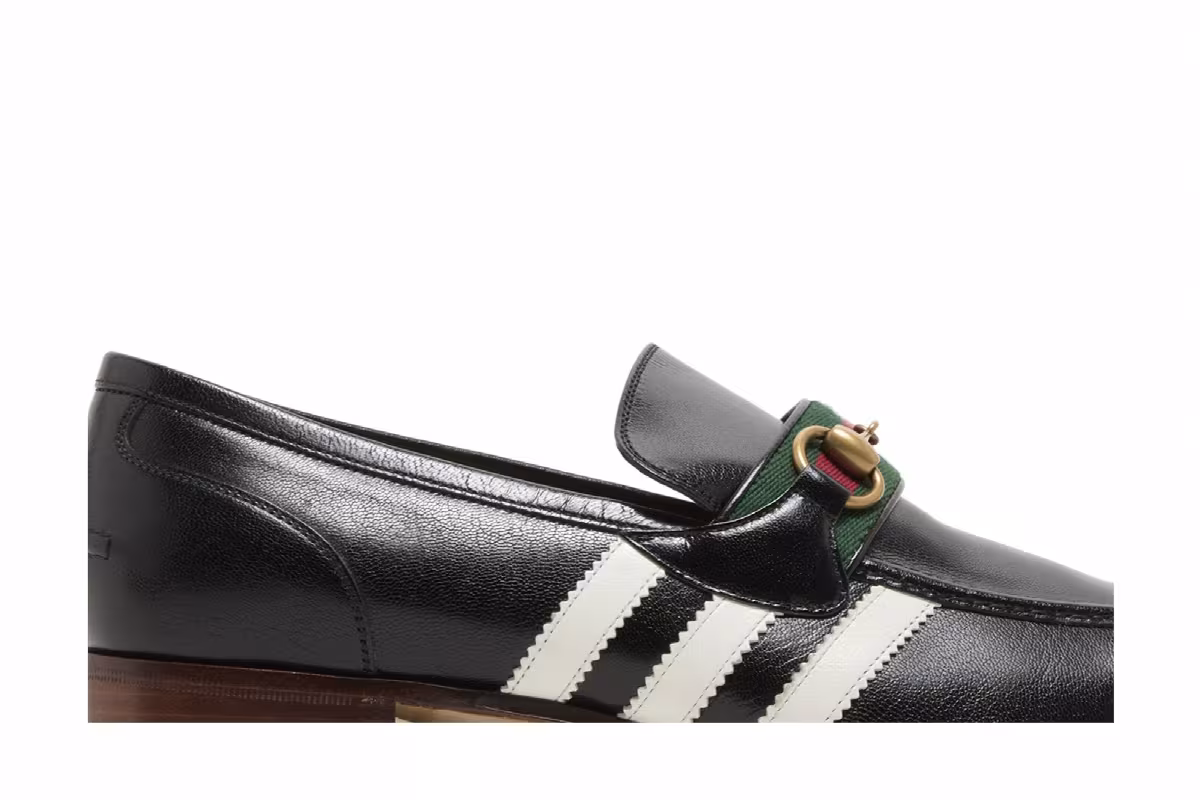 Adidas x Gucci Loafer Black Leather, view 3