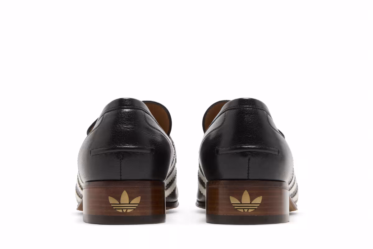 Adidas x Gucci Loafer Black Leather, view 7
