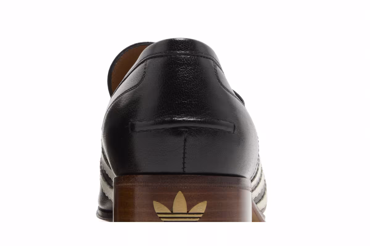 Adidas x Gucci Loafer Black Leather, view 8