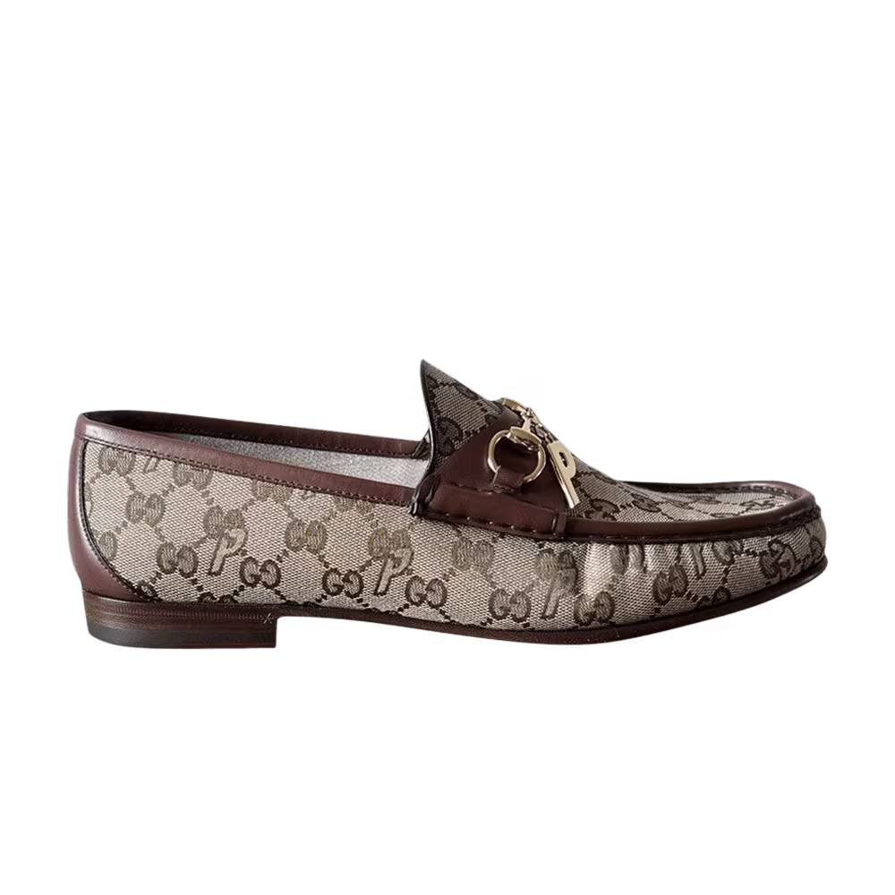 Palace x Gucci GG-P Canvas Horsebit Loafer Beige