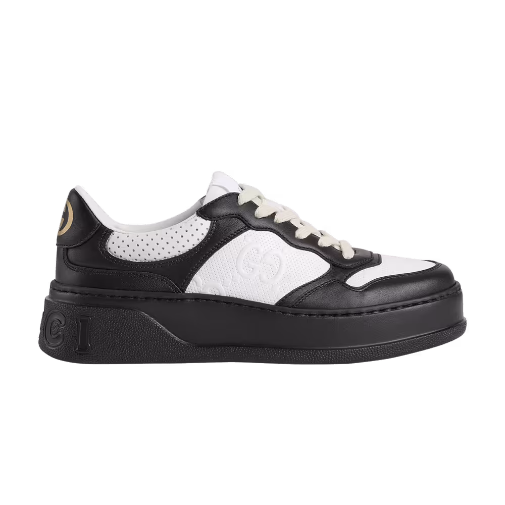 Gucci Women's GG Embossed Sneaker Black White