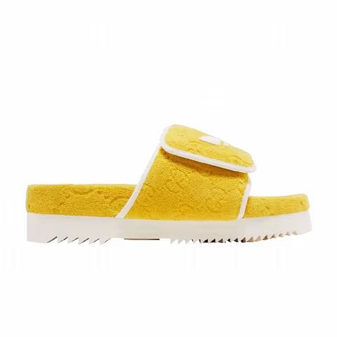 Adidas x Gucci GG Platform Sandal 'Yellow Cotton Sponge'