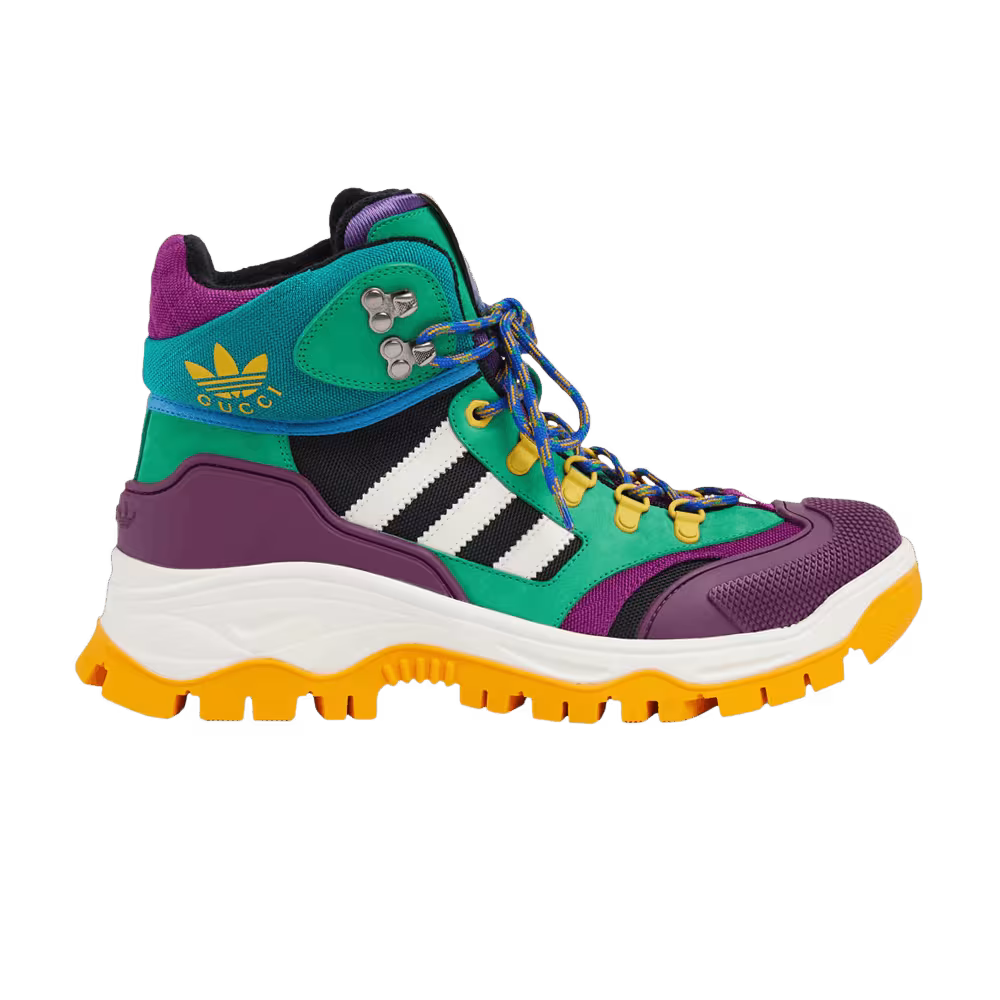 Adidas x Gucci Lace Up Boot Purple Green