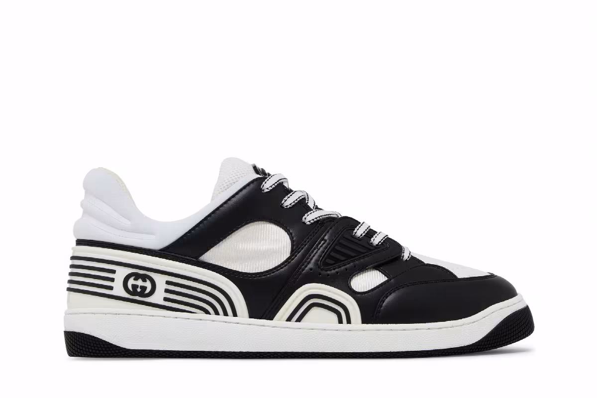 Gucci Basket Black White, view 2
