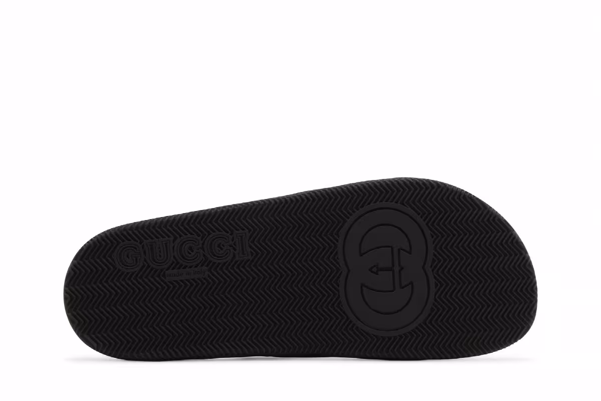 Gucci Agrado GRG Rubber Slide Black, view 5