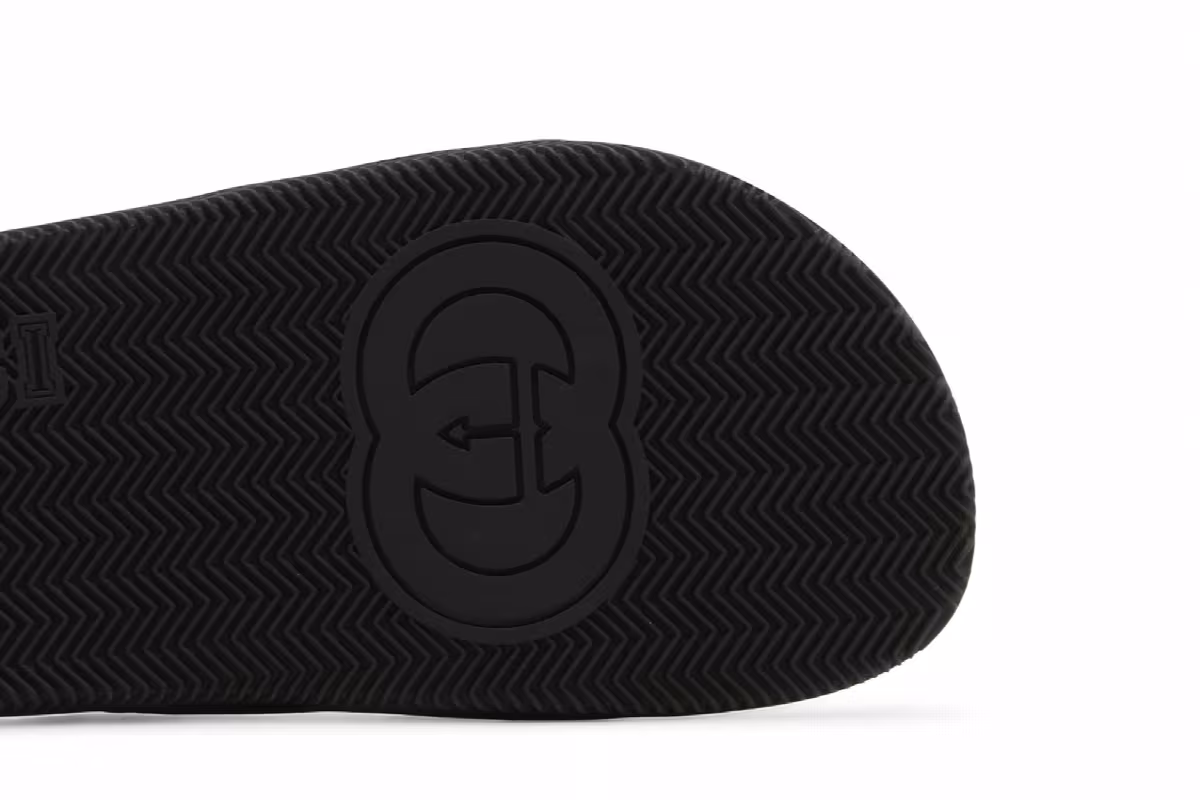 Gucci Agrado GRG Rubber Slide Black, view 6