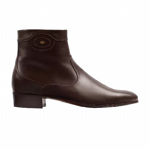 Gucci Ankle Boot 'Logo Embellished - Cocoa'