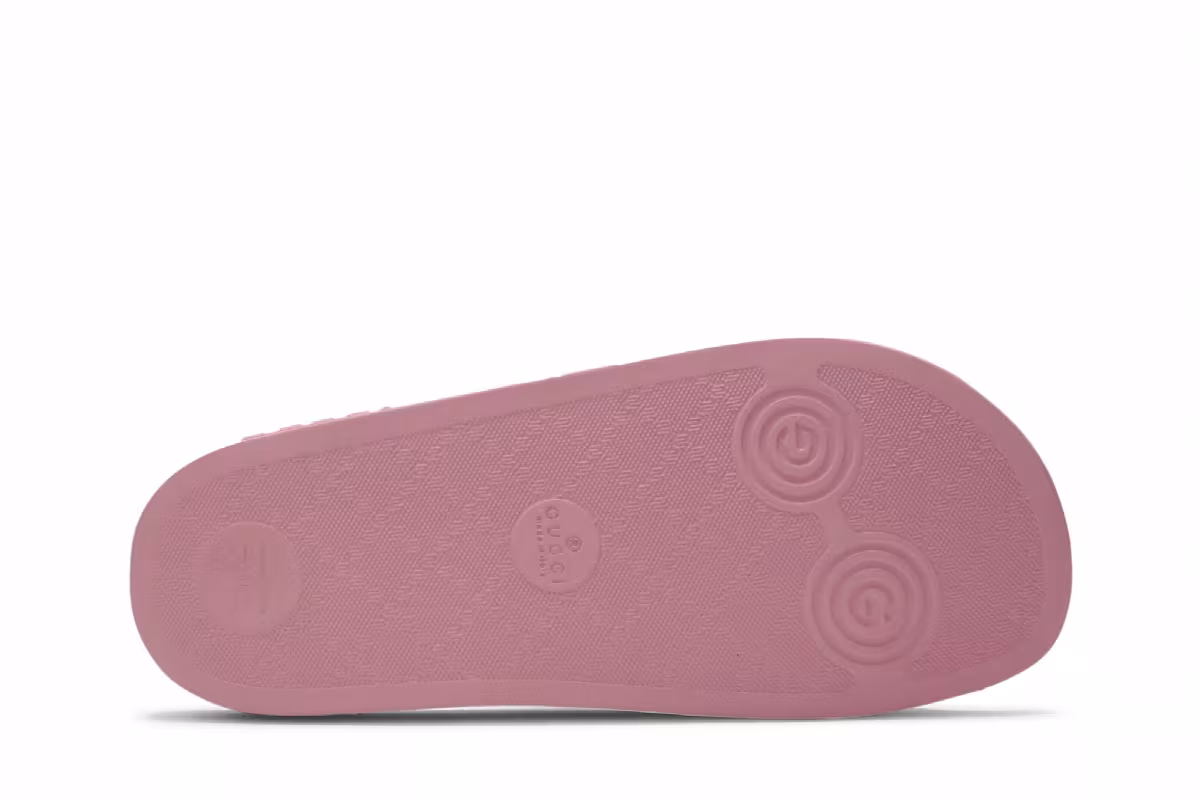 Gucci Women's GG Slide Rubber Pink, view 5