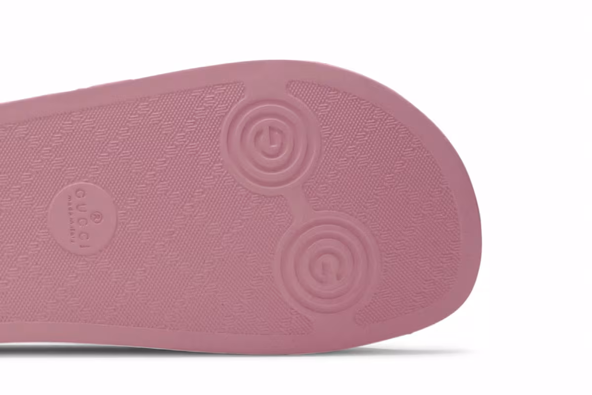 Gucci Women's GG Slide Rubber Pink, view 6