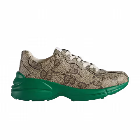 Gucci 100 Rhyton 'Beige Green Monogram'
