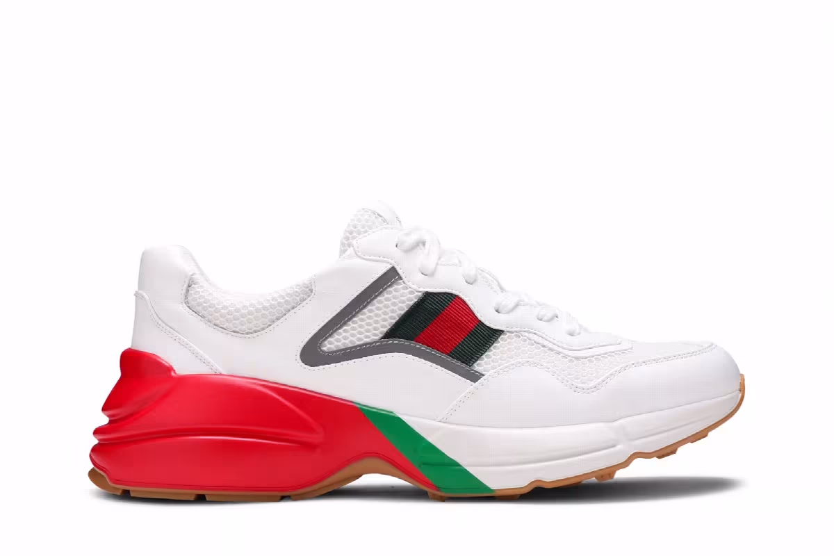 Gucci Rhyton White Red Green Reflective, view 2