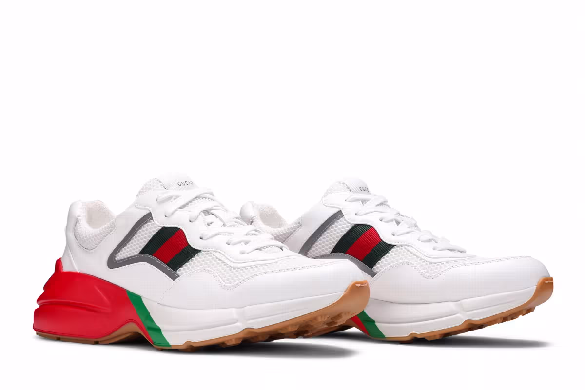 Gucci Rhyton White Red Green Reflective, view 9