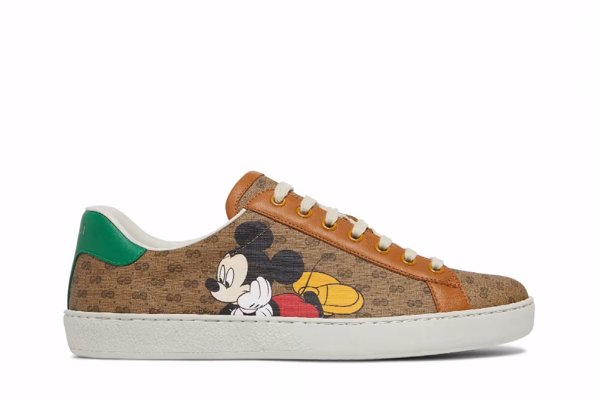 Disney x Gucci Ace Low Mickey Mouse - Beige, view 2
