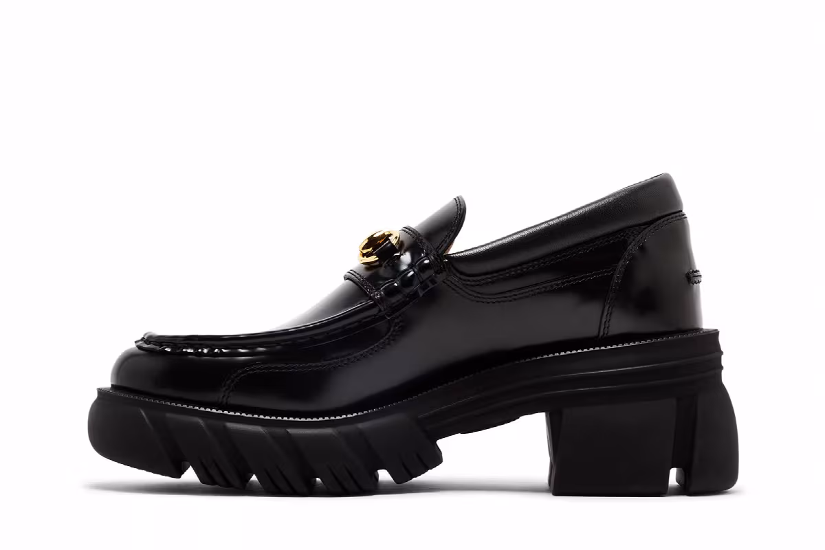 Gucci Women's Horsebit Lug Sole Loafer Black, view 4