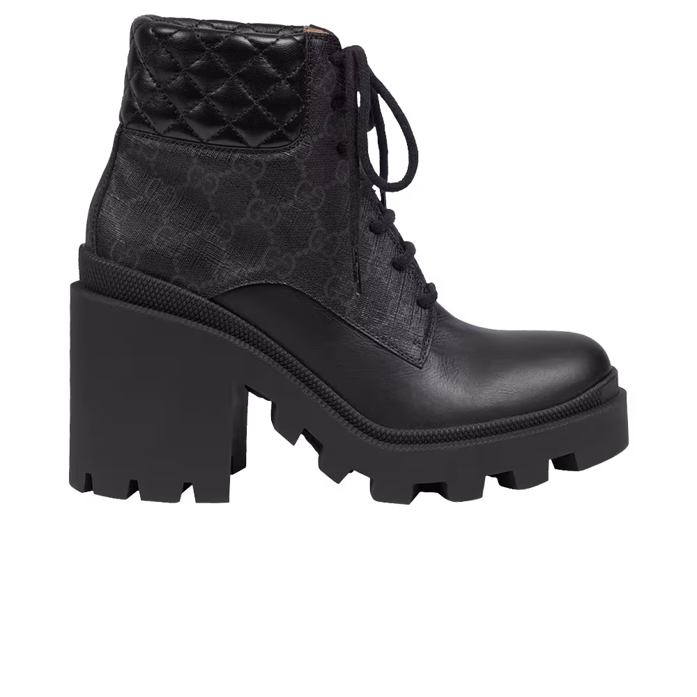 Gucci Women's GG Ankle Boot Black GG Supreme