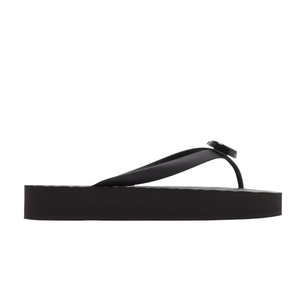 Gucci Women's Chevron Thong Sandal Black