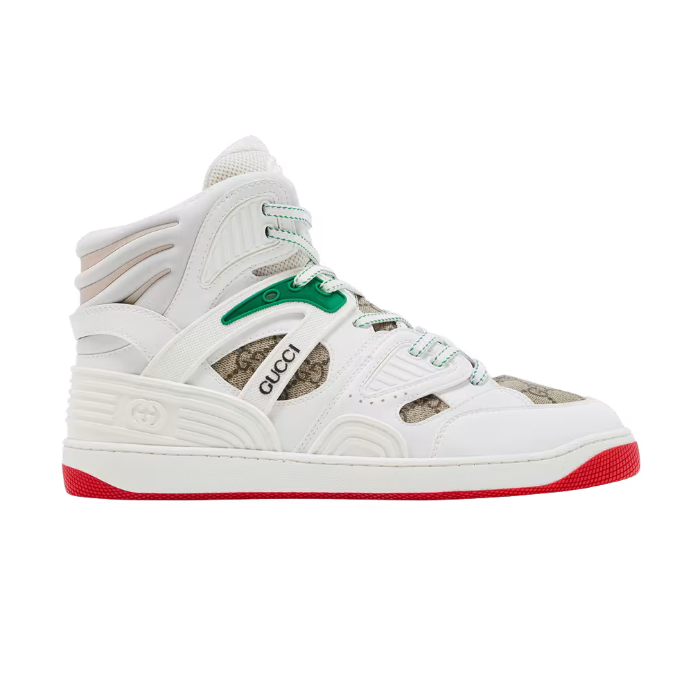 Gucci Basket High White Demetra Red