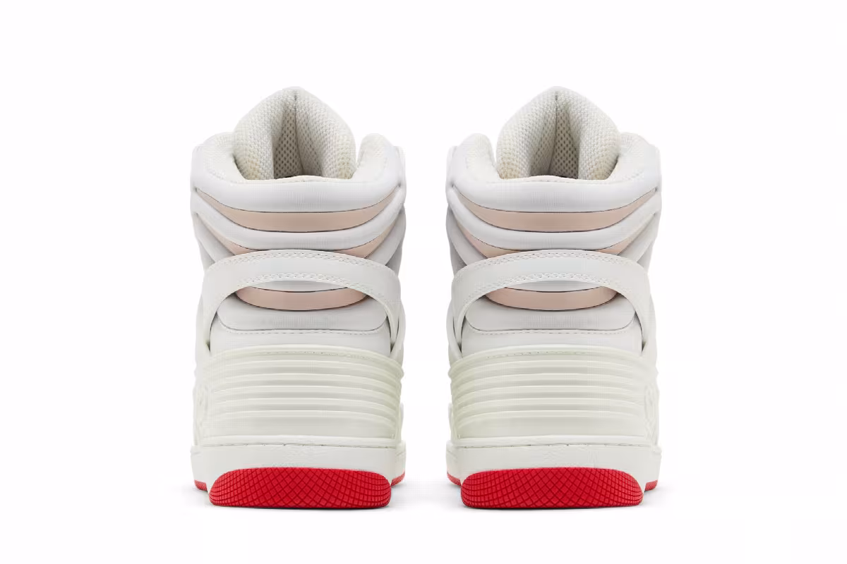 Gucci Basket High White Demetra Red, view 7